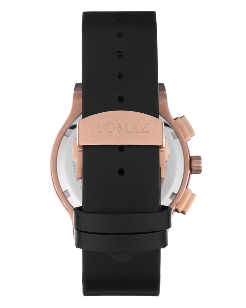 
                  
                    Load image into Gallery viewer, Tomaz Men&amp;#39;s Watch  TQ008B (Rose Gold/Black) Black Leather Strap
                  
                