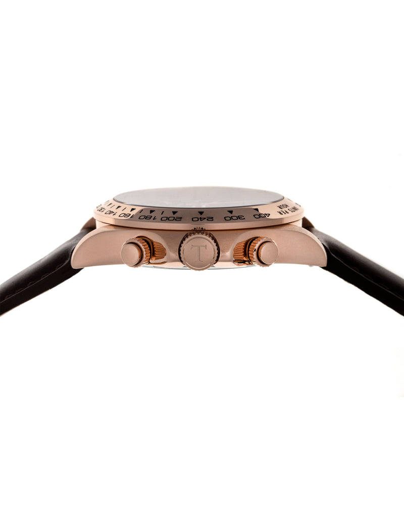 
                  
                    Load image into Gallery viewer, Tomaz Men&amp;#39;s Watch GR02-D3 (Rosegold/Navy) Coffee Leather Strap
                  
                