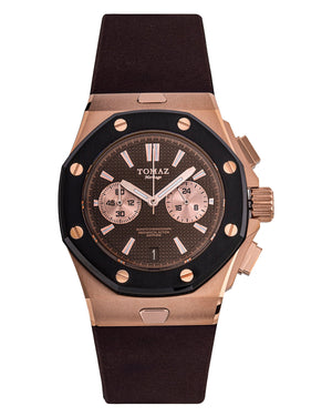 
                  
                    Load image into Gallery viewer, Tomaz TQ011-D4 Men’s Watch (RoseGold/Coffee) best men watch, automatic watch for men, Trending men watch, Luxury watch, Watches of Switzerland, automatic watch for men, jam tangan lelaki, jam tangan automatik, jam kronograf
                  
                