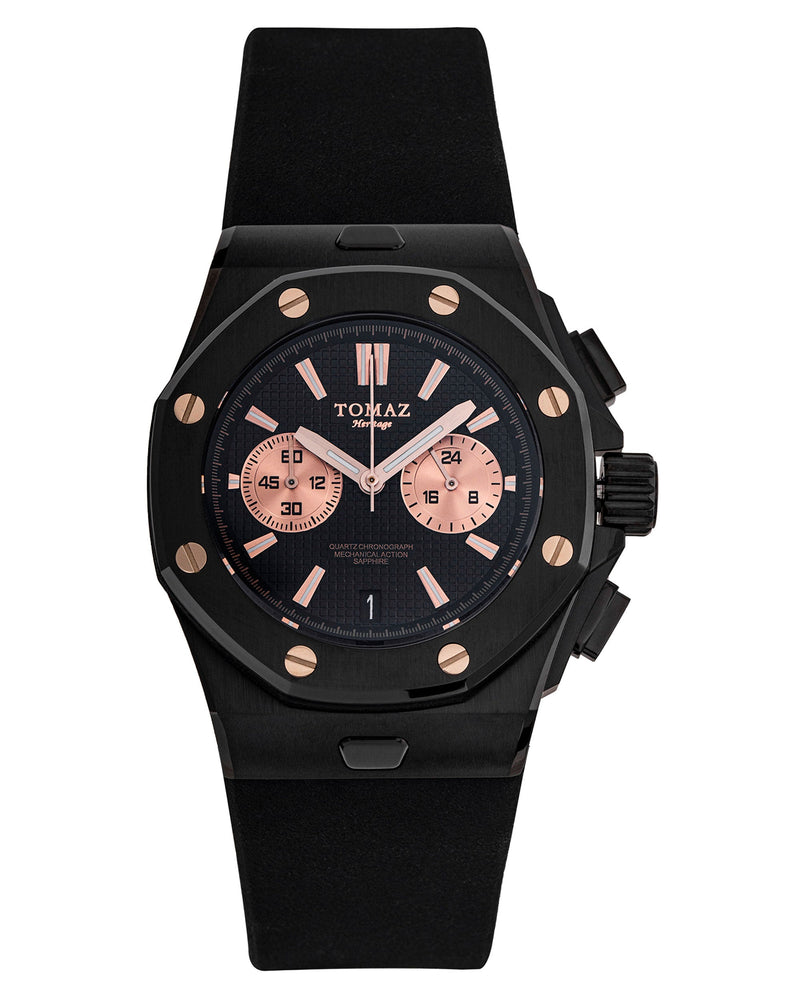 
                  
                    Load image into Gallery viewer, Tomaz TQ011-D3 Men’s Watch (Black/Black) best men watch, automatic watch for men, Trending men watch, Luxury watch, Watches of Switzerland, automatic watch for men, jam tangan lelaki, jam tangan automatik, jam kronograf
                  
                