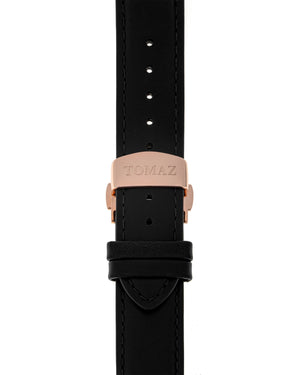 
                  
                    Load image into Gallery viewer, Tomaz Men&amp;#39;s Watch TW012-D7 (Rose Gold/Navy) Black Leather Strap
                  
                