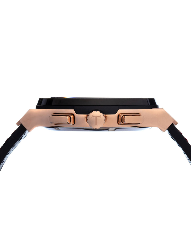 
                  
                    Load image into Gallery viewer, Tomaz Men&amp;#39;s Watch  TQ008B (Rose Gold/Black) Black Leather Strap
                  
                