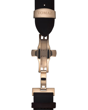 
                  
                    Load image into Gallery viewer, Tomaz Men&amp;#39;s Watch TW009A (Rose Gold/Black) Coffee Leather Strap
                  
                