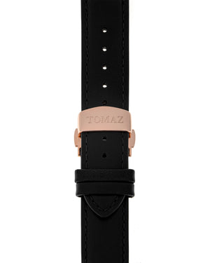 
                  
                    Load image into Gallery viewer, Tomaz Men&amp;#39;s Watch TW012-D11 (Rose Gold) Black Leather Strap
                  
                