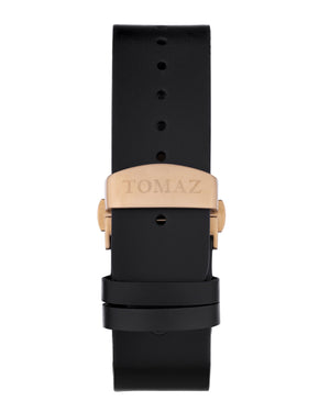 
                  
                    Load image into Gallery viewer, Tomaz Men&amp;#39;s Watch TW014-D3A (Rose Gold) Black Leather Strap
                  
                