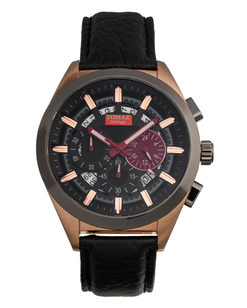 Tomaz Men's Watch Romeo XXV (Rose Gold/Black/Grey) -TW025-D6 best men watch, automatic watch for men, Trending men watch, Luxury watch, Watches of Switzerland, automatic watch for men, jam tangan lelaki, jam tangan automatik, jam kronograf