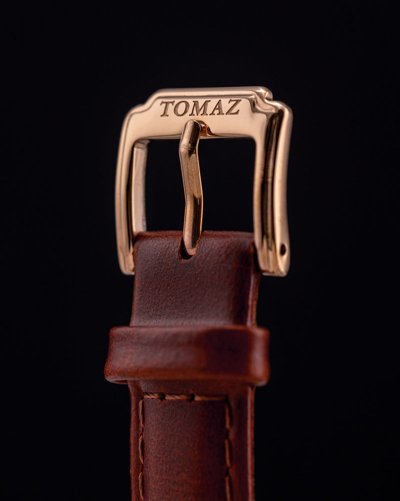 
                  
                    Load image into Gallery viewer, Tomaz Ladies Watch G1L-D11L (Rose Gold/Black) Wine Leather Strap
                  
                