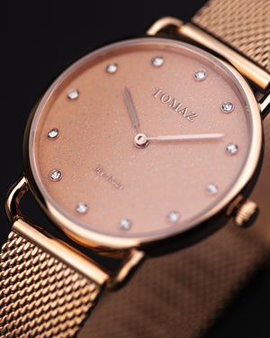 
                  
                    Load image into Gallery viewer, Tomaz Ladies Watch G1L-D4A Stardust (Rosegold) Rosegold Mesh Strap
                  
                