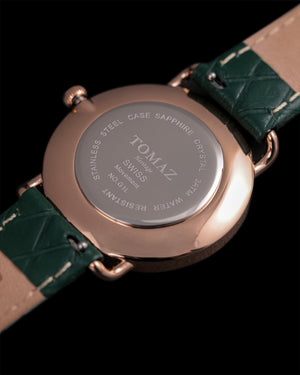 
                  
                    Load image into Gallery viewer, Tomaz Ladies Watch G1LE-D12 Galaxy (Rose Gold/Green Blue)  Green Diamond Strap
                  
                