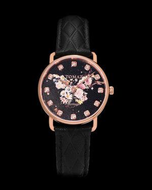 
                  
                    Load image into Gallery viewer, Tomaz Ladies Watch G1LE-D18 Butterfly (Rosegold/Black) Black Leather Strap
                  
                