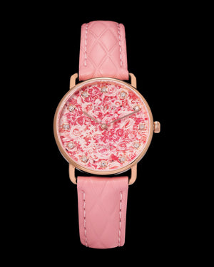 
                  
                    Load image into Gallery viewer, Tomaz Ladies Watch G1LE-D21 Flower (Rosegold/Pink) Light Pink Leather Strap
                  
                