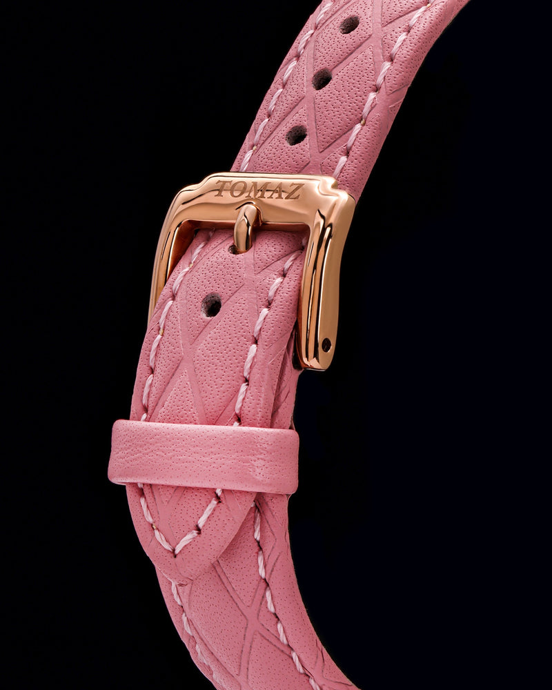 
                  
                    Load image into Gallery viewer, Tomaz Ladies Watch G1LE-D21 Flower (Rosegold/Pink) Light Pink Leather Strap
                  
                