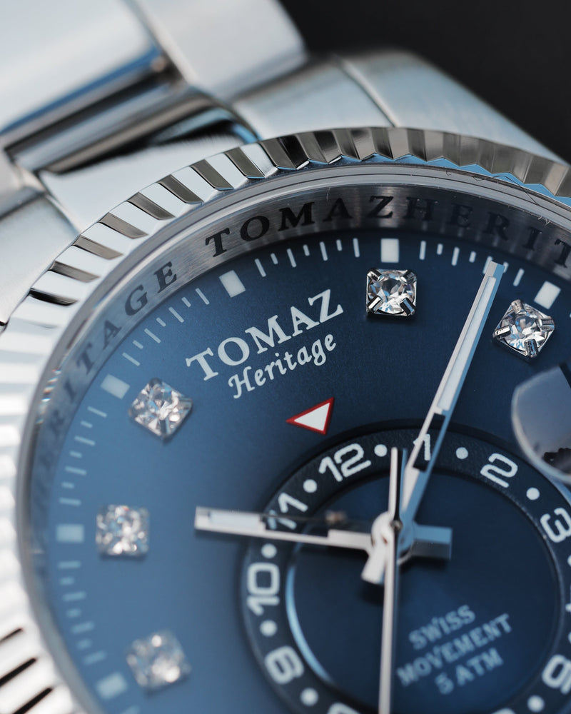 
                  
                    Load image into Gallery viewer, Tomaz Men&amp;#39;s Watch G4M-D3S (Silver/Blue) Silver Stainless Steel
                  
                