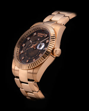 
                  
                    Load image into Gallery viewer, Tomaz Men&amp;#39;s Watch G4M-D8S (Rosegold/Coffee) Rosegold Stainless Steel
                  
                