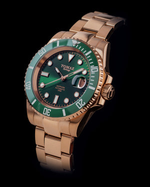 
                  
                    Load image into Gallery viewer, Tomaz Men&amp;#39;s Watch GR01S-D8 (Rosegold/Green) Rosegold Stainless Steel
                  
                