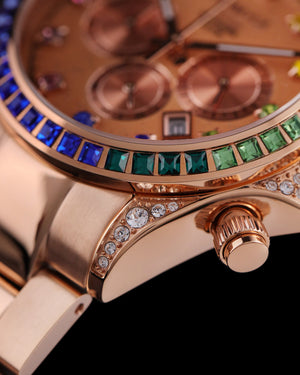 
                  
                    Load image into Gallery viewer, Tomaz Ladies Watch GR02L-D6 (Rosegold) with Rainbow Swarovski (Rosegold Stainless Steel)
                  
                