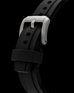 
                  
                    Load image into Gallery viewer, Trident  GR03A-D6 (Silver/Black) Black Silicone Strap
                  
                