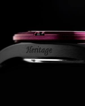 
                  
                    Load image into Gallery viewer, Hector GR04B-D11 (Black/Purple) Purple Salmon Leather Strap
                  
                