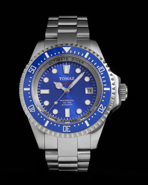 
                  
                    Load image into Gallery viewer, Ultimate Diver GR06B-D4 (Silver/Blue) Silver Stainless Steel
                  
                