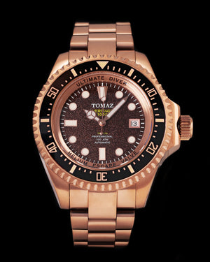 
                  
                    Load image into Gallery viewer, Ultimate Diver GR06B-D5 (Rosegold/Coffee/Black) Rosegold Stainless Steel
                  
                