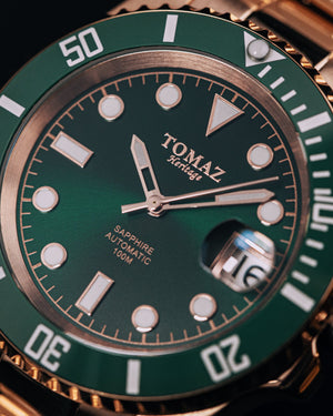 
                  
                    Load image into Gallery viewer, Tomaz Men&amp;#39;s Watch GR01S-D8 (Rosegold/Green) Rosegold Stainless Steel
                  
                