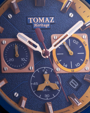 
                  
                    Load image into Gallery viewer, Jezper TQ021A-D8 (Blue/Yellow) Yellow Salmon Leather Strap
                  
                