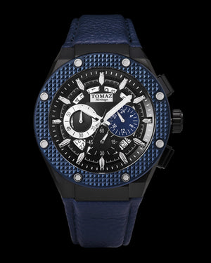 
                  
                    Load image into Gallery viewer, Romeo XL TQ030-D22 (Black/Blue) Blue Leather Strap
                  
                