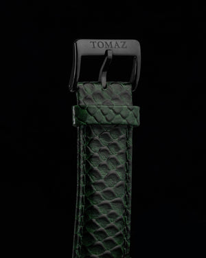 
                  
                    Load image into Gallery viewer, Double Wings Automatic TW001-D6  (Black/Green/Cream) with  Green Swarovski (Green Salmon Leather Strap)
                  
                