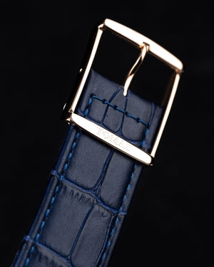 
                  
                    Load image into Gallery viewer, Tomaz Men&amp;#39;s Watch TW003-D4 (Rosegold/Navy) Navy Bamboo Leather Strap
                  
                