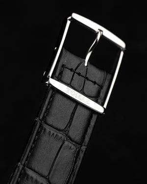 
                  
                    Load image into Gallery viewer, Tomaz Men&amp;#39;s Watch TW003-D8 (Silver/White) Black Bamboo Leather Strap
                  
                