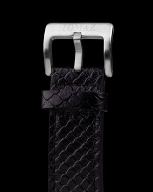 
                  
                    Load image into Gallery viewer, RAWR III TW024F-D15 (Silver) with Rainbow Swarovski (Black Leather Strap)
                  
                