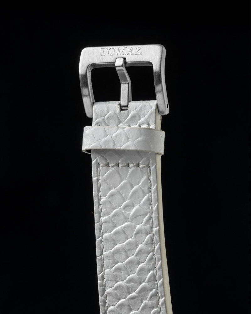 
                  
                    Load image into Gallery viewer, RAWR III TW024I-D3 (Silver) with Rainbow Swarovski (White Salmon Leather Strap)
                  
                