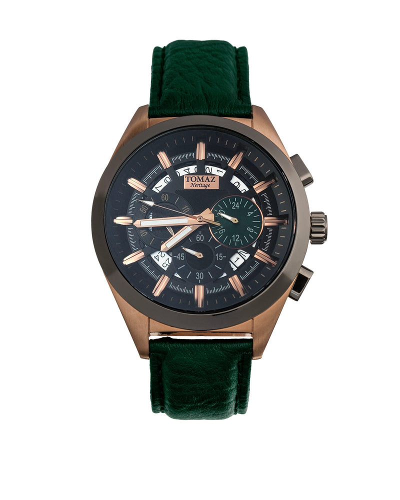 Tomaz Men's Watch Romeo XXV (Gray/Green) -TW025-D4 best men watch, automatic watch for men, Trending men watch, Luxury watch, Watches of Switzerland, automatic watch for men, jam tangan lelaki, jam tangan automatik, jam kronograf