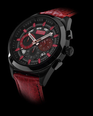 
                  
                    Load image into Gallery viewer, Romeo XXV TW025-D13 (Black) Red leather Strap
                  
                