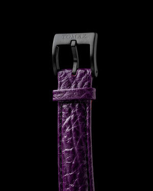 
                  
                    Load image into Gallery viewer, Juliet TW025L-D12 (Black/Purple) with Dark Purple Swarovski Purple Leather Strap)
                  
                