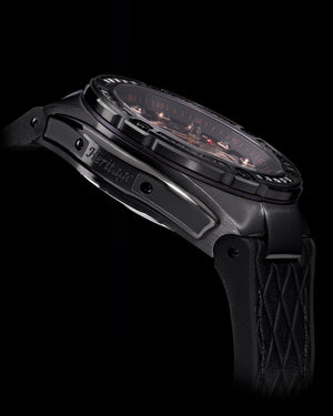 
                  
                    Load image into Gallery viewer, Royale XL TW027S-D21 (Black/Rosegold) with Swarovski (Black Leather with Rubber Strap)
                  
                