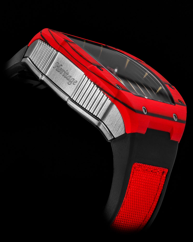 
                  
                    Load image into Gallery viewer, Colt M4 TW029C-D1 (Red/Black) Red and Black Leather with Rubber Strap
                  
                