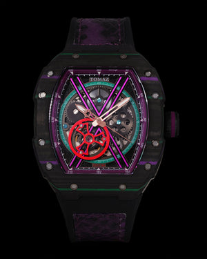 
                  
                    Load image into Gallery viewer, Colt M4 TW029C-D9 (Black/Purple) Purple Leather with Rubber Strap
                  
                