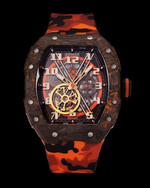 
                  
                    Load image into Gallery viewer, Colt M4 TW029D-D4 (Green Camouflage/Orange) Orange Camouflage Silicone Strap
                  
                