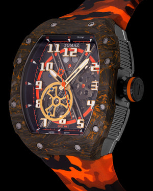 
                  
                    Load image into Gallery viewer, Colt M4 TW029D-D4 (Green Camouflage/Orange) Orange Camouflage Silicone Strap
                  
                