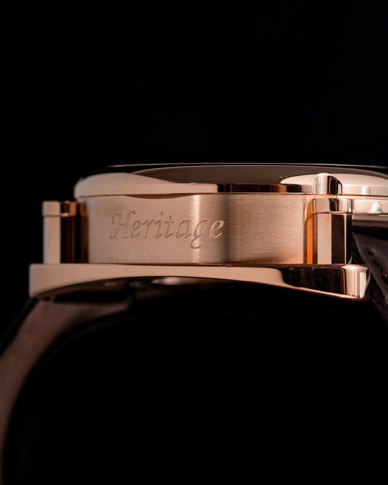 
                  
                    Load image into Gallery viewer, Xavier Automatic TW030-D10 (Rosegold/Black) Coffee Bamboo Leather Strap
                  
                