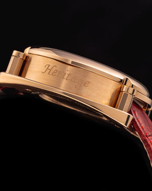 
                  
                    Load image into Gallery viewer, Xavier Automatic TW030-D14 (Rosegold/Red) Red Bamboo Leather Strap
                  
                