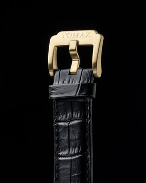 
                  
                    Load image into Gallery viewer, Xavier Automatic TW030-D9 (Gold/Black) Black Leather Strap
                  
                