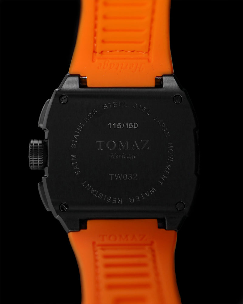 
                  
                    Load image into Gallery viewer, AK47 TW032-D10  (Black/Orange/Blue) Orange Leather with Rubber Strap
                  
                