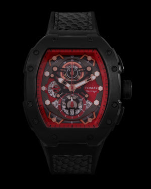 
                  
                    Load image into Gallery viewer, AK47 TW032-D2 (Black/Red) Black Leather with Rubber Strap
                  
                