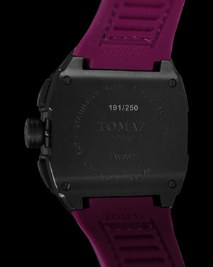 
                  
                    Load image into Gallery viewer, AK47 TW032-D4 (Black/Purple) Purple Leather with Rubber Strap
                  
                