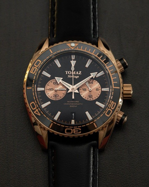 
                  
                    Load image into Gallery viewer, Tomaz Men&amp;#39;s Watch TW012-D9 (Rose Gold/Black) Black Leather Strap
                  
                