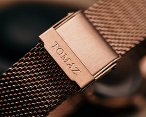 
                  
                    Load image into Gallery viewer, Tomaz Ladies Watch TQ017L-D2A (Rosegold/White) with Swarovski (Rosegold Mesh Strap)
                  
                